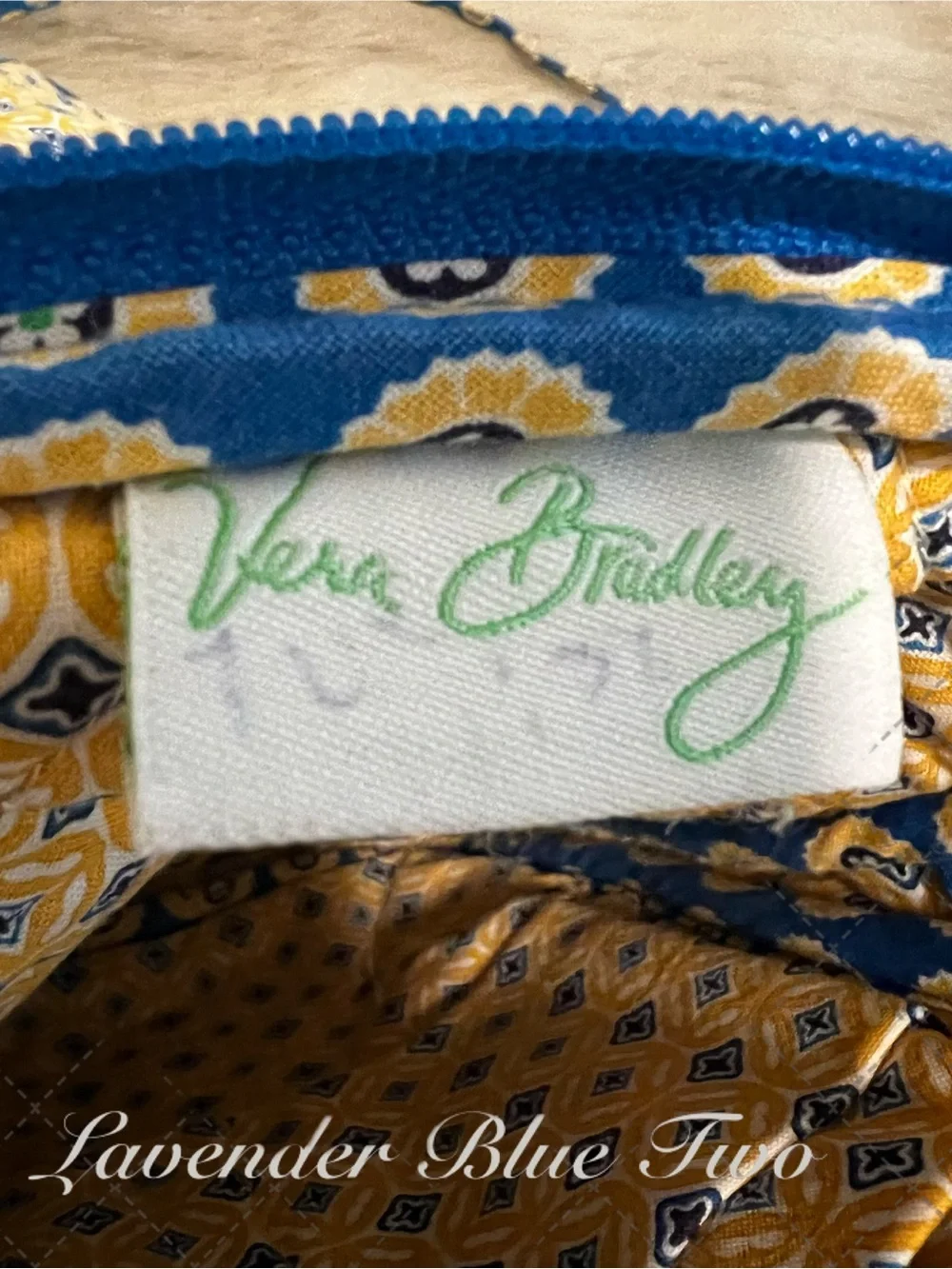 VERA BRADLEY Riviera 2008 Mini Hipster Hook Latch Green Navy Travel Crossbody